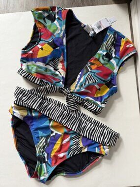 Blue Rod Beattie 2 piece bathing suit
